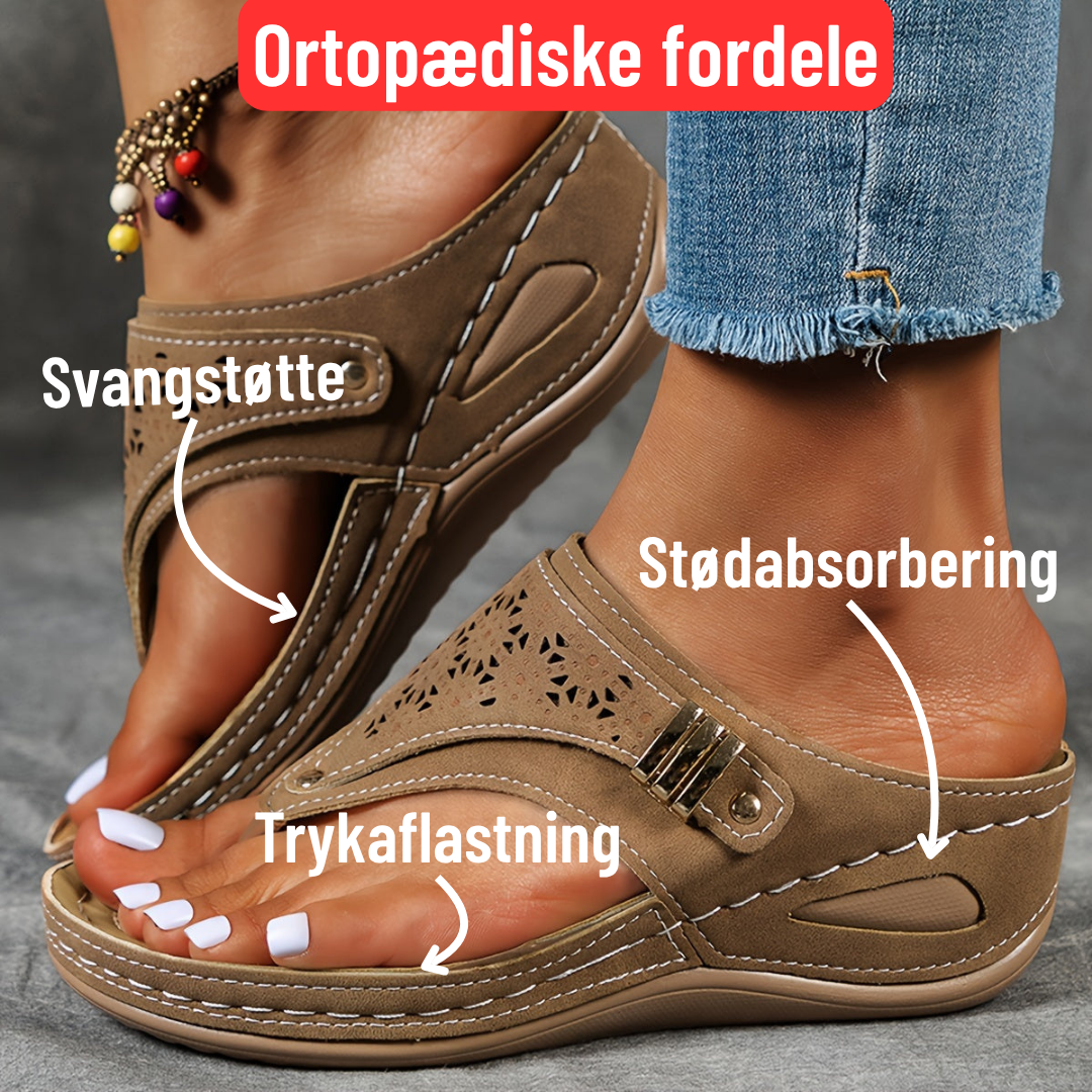 Anemone – Ortopædisk komfortsandal med stilrent udtryk