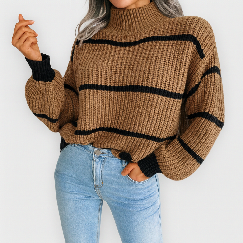 Elegant rullekrave sweater – Luksuriøs rullekrave for uovertruffen varme