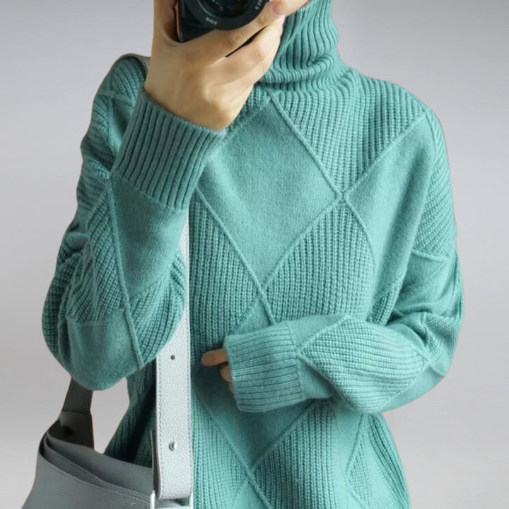 Elena™ | Sweter Premium z Kołnierzem