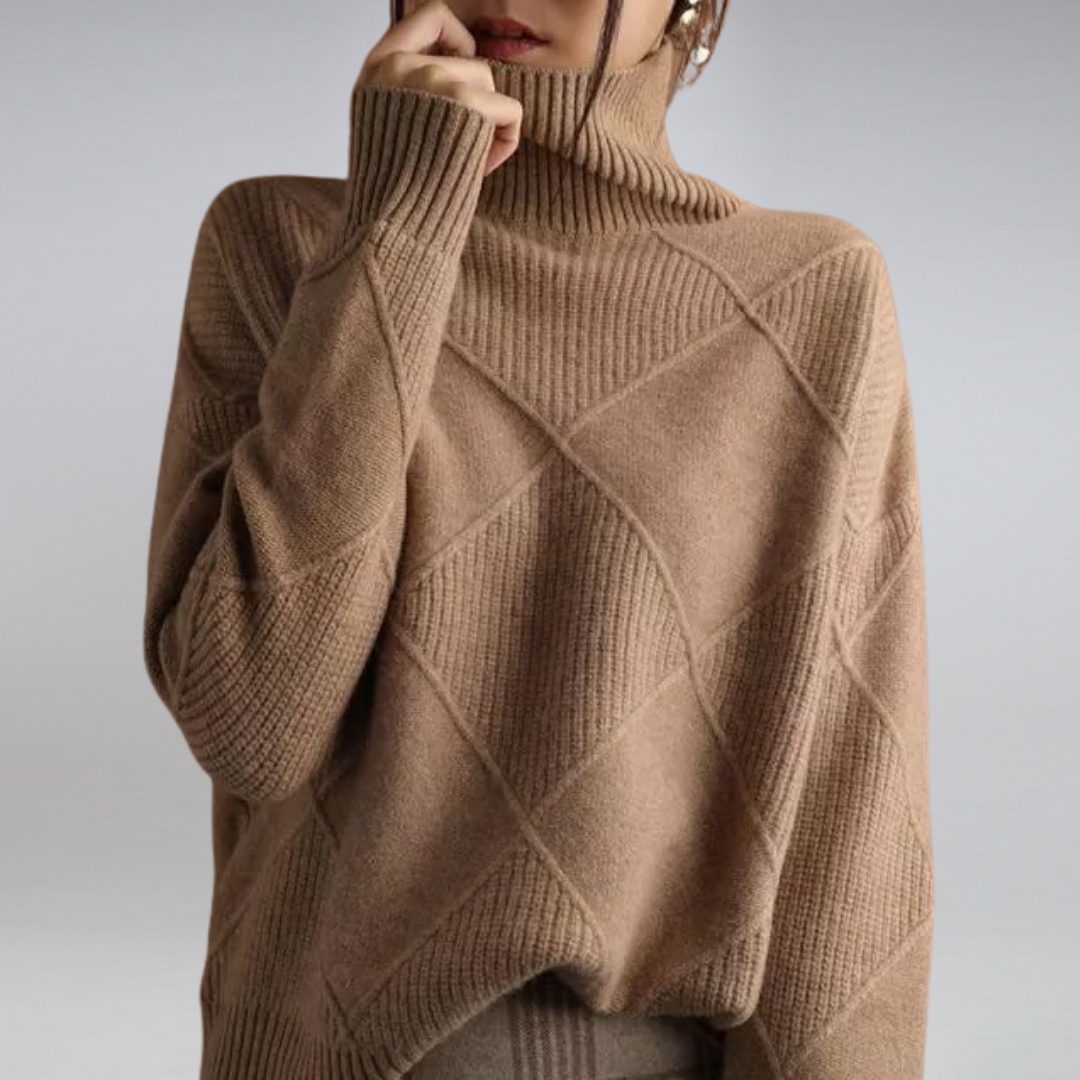 Elena™ | Sweter Premium z Kołnierzem