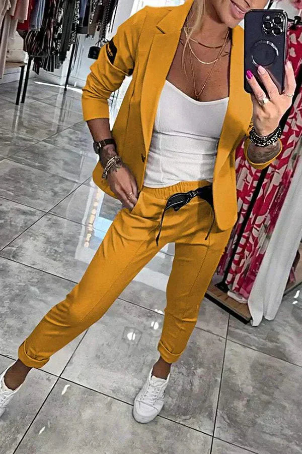 Lauren™ | Elegancki Zestaw Żakietu i Spodni