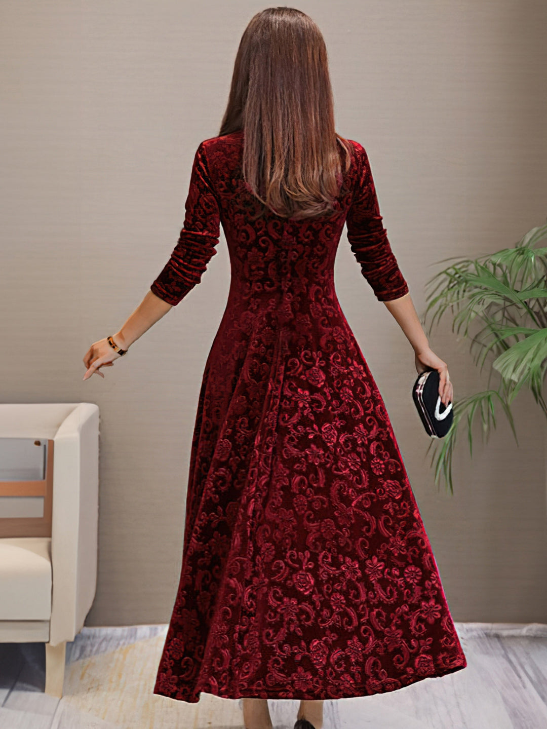 Aneta | Sukienka Elegancji Aksamitnej na Wakacje