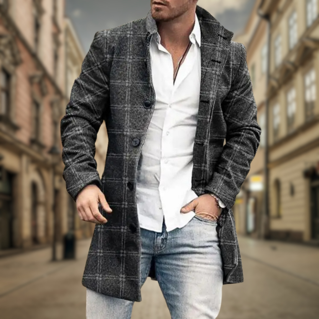 Domański™ | Elegancki Płaszcz Męski