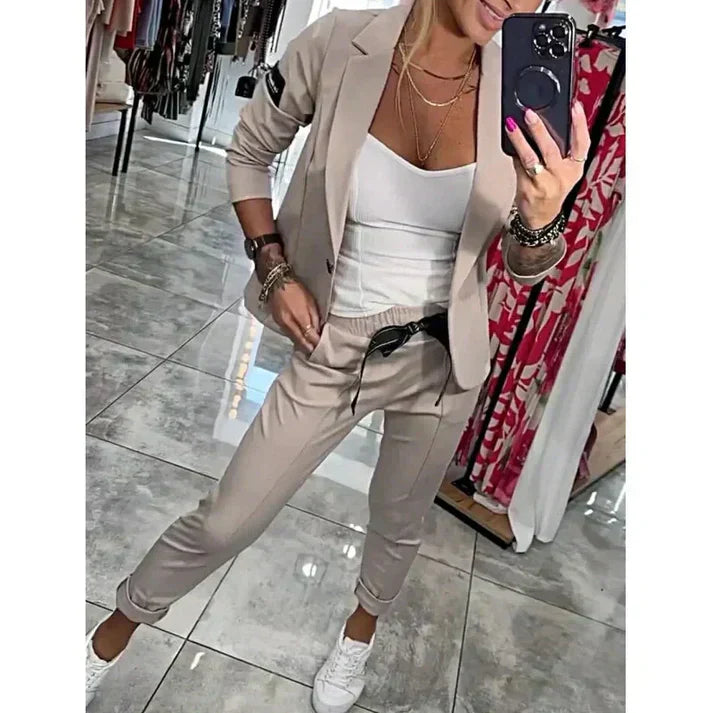 Lauren™ | Elegancki Zestaw Żakietu i Spodni