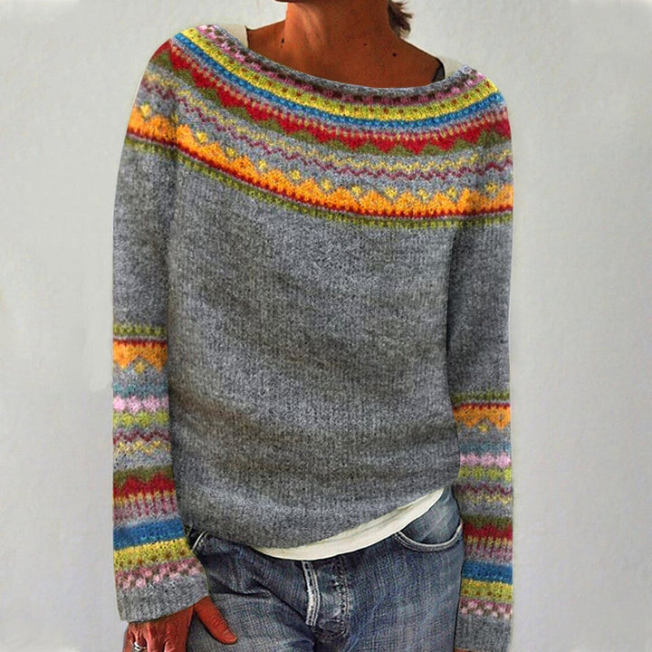SOLÈNE™ | Sweter Skandynawski