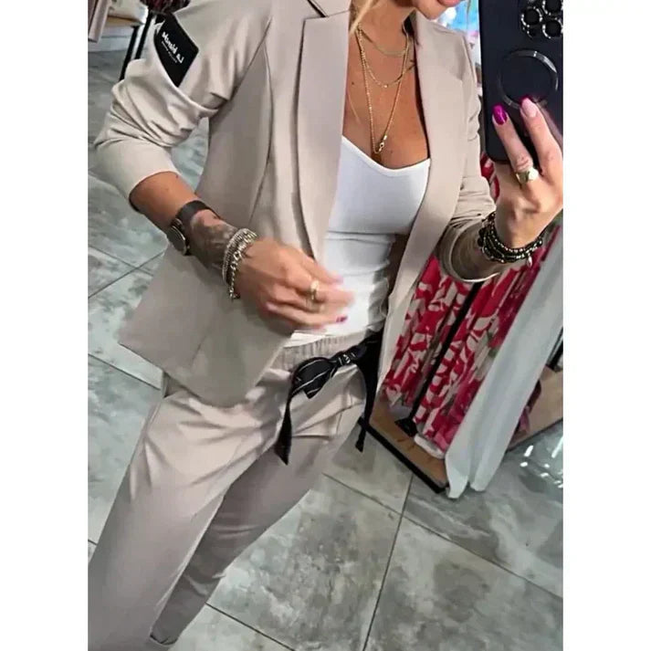 Lauren™ | Elegancki Zestaw Żakietu i Spodni