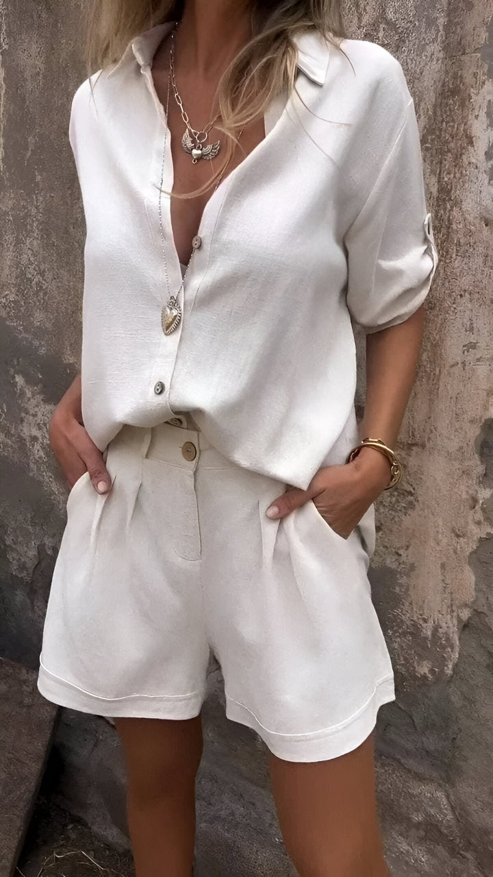 Linnea™ | Lekki zestaw lniany