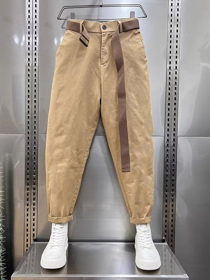 Laurent™ | Spodnie Capri z Pasem