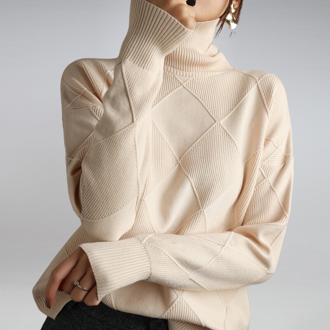Elena™ | Sweter Premium z Kołnierzem