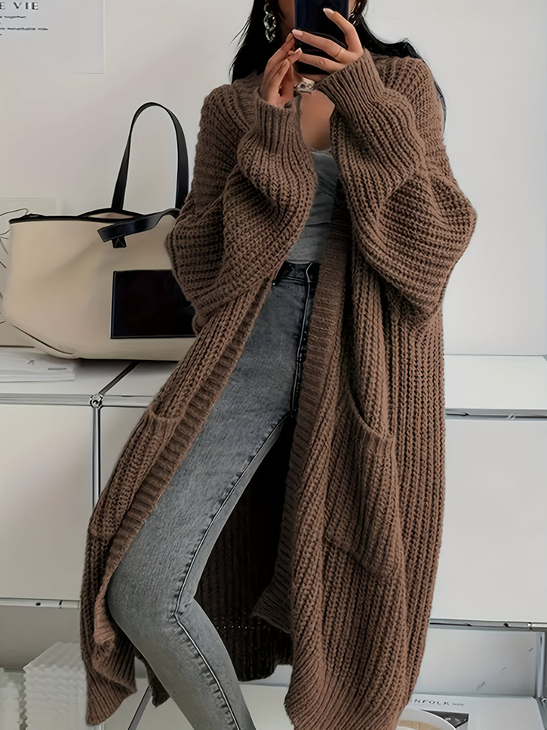 Noeline™ | Sweter Z Dzianiny
