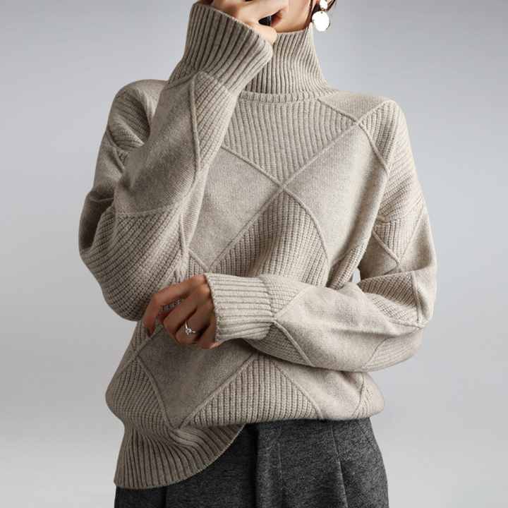 Elena™ | Sweter Premium z Kołnierzem