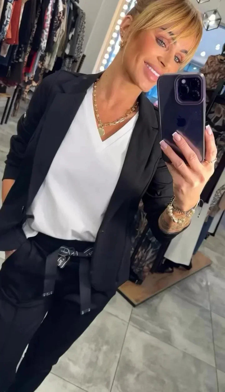 Lauren™ | Elegancki Zestaw Żakietu i Spodni