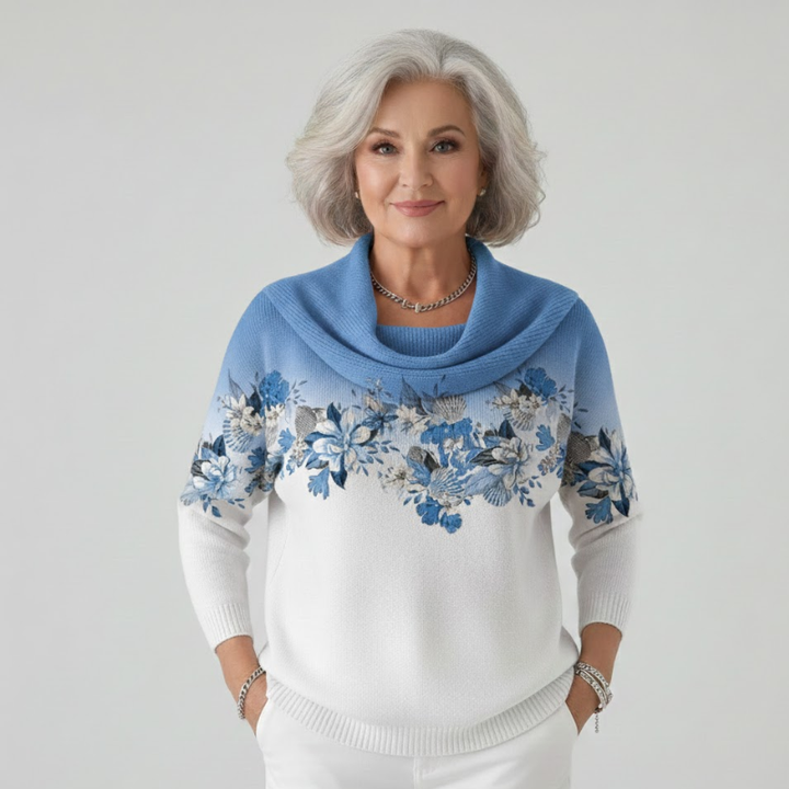 Alora | Kwiatowy sweter