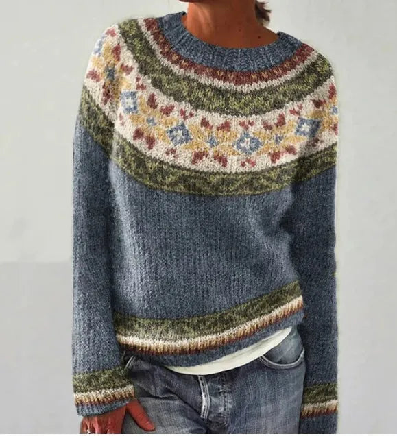 SOLÈNE™ | Sweter Skandynawski