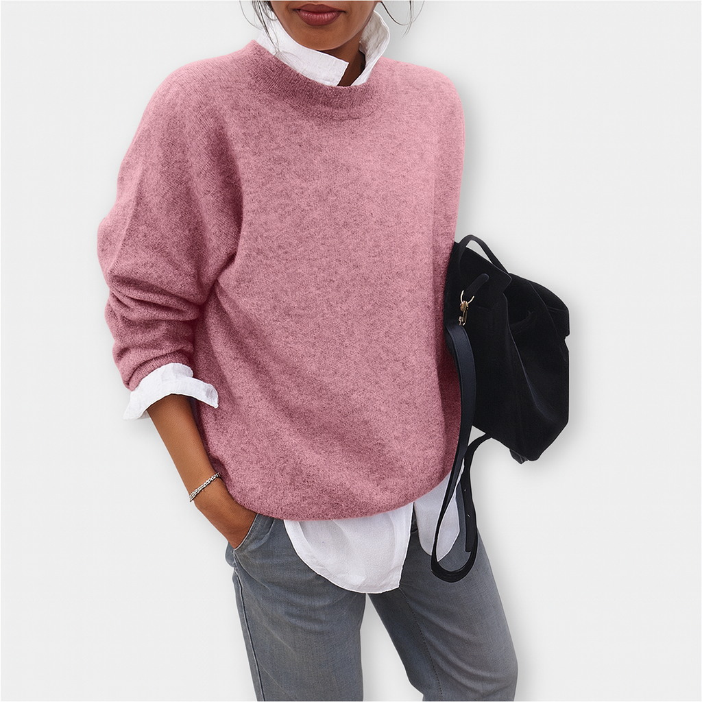 Klassisk Sennepsgul Strikket Trøje – Let Elegance