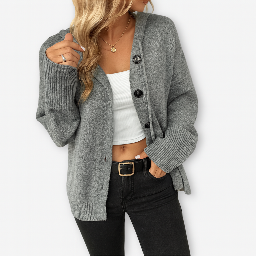 Hyggelig cardigan med knapper – Afslappet & Smart