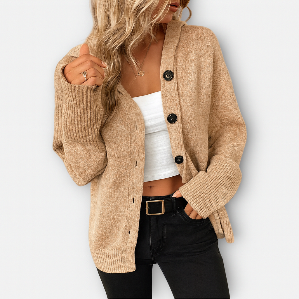 Hyggelig cardigan med knapper – Afslappet & Smart