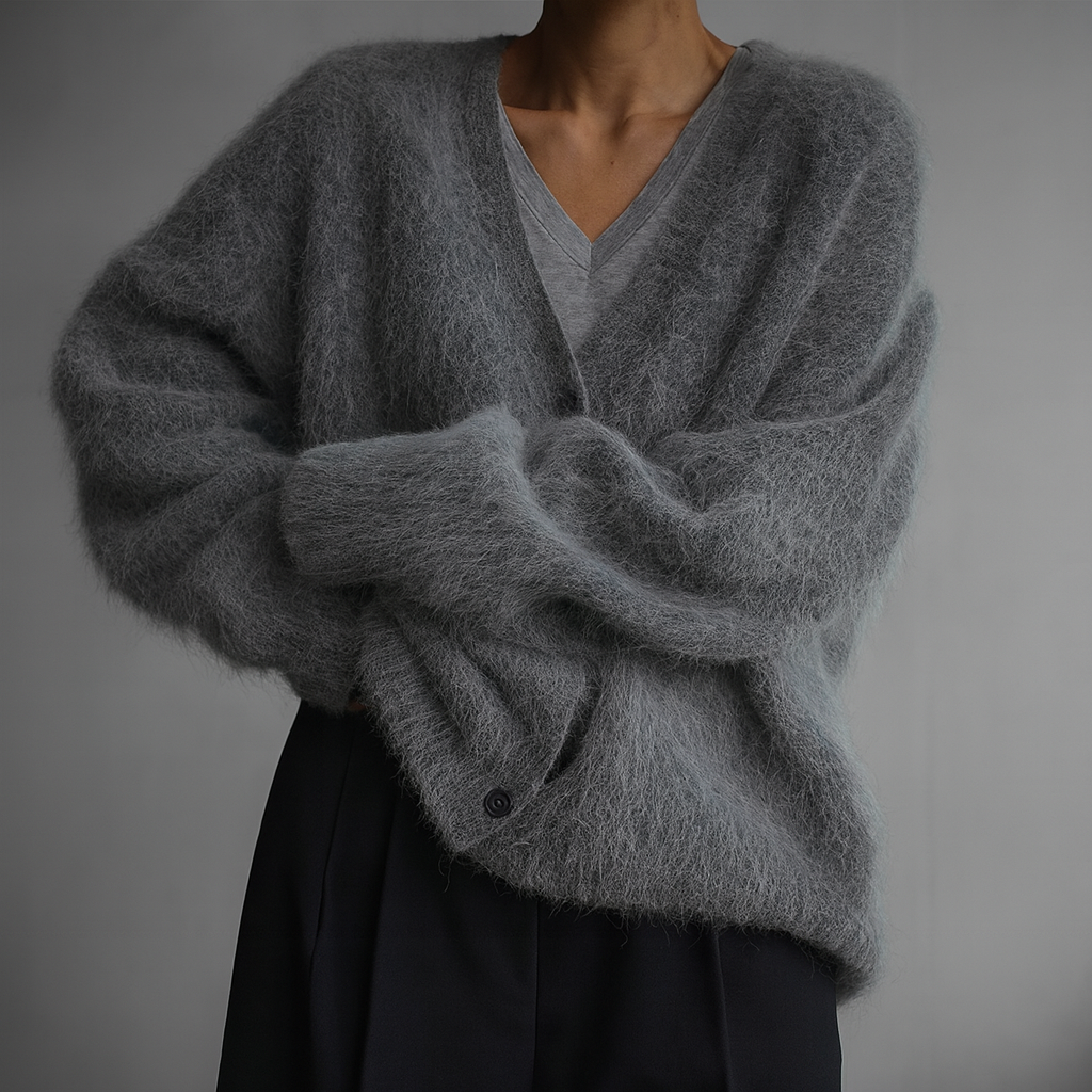 Cardigan med knapper – Blød elegance med afslappet raffinement