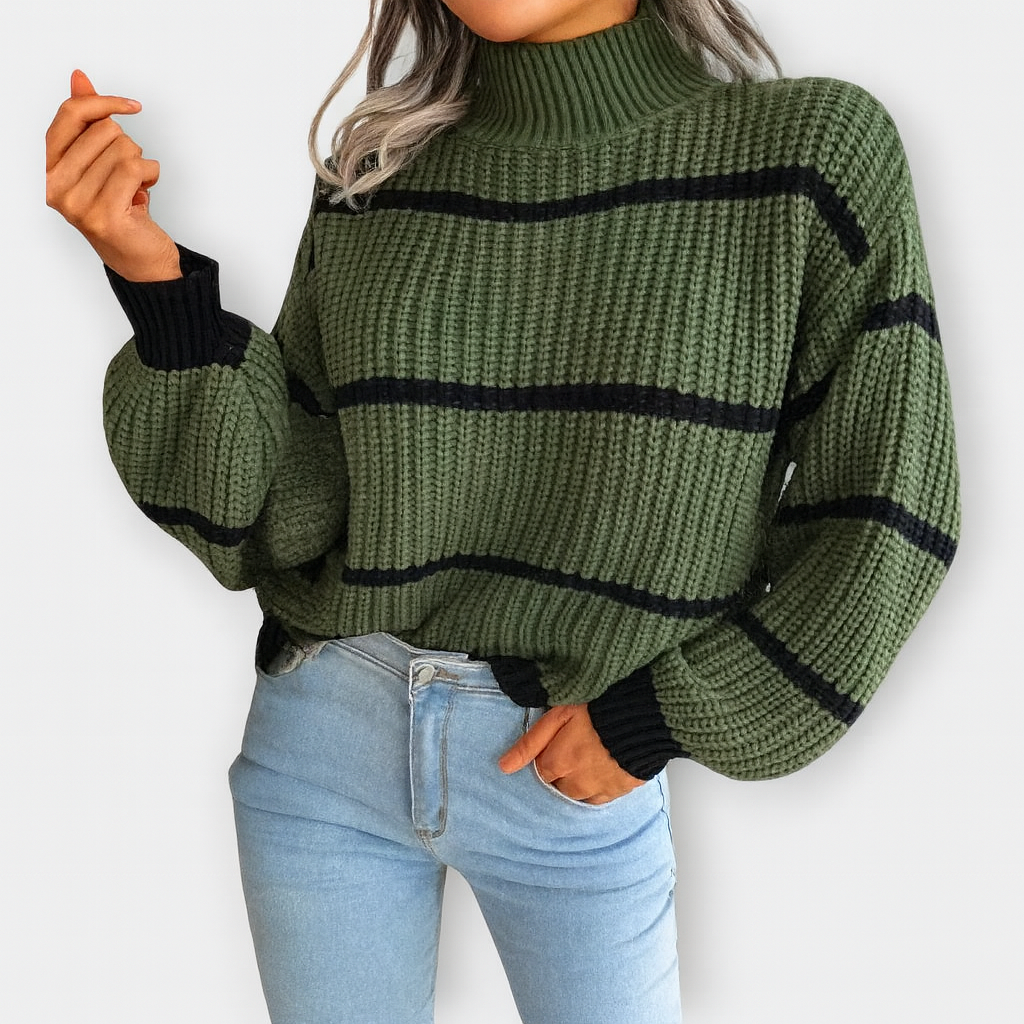 Elegant rullekrave sweater – Luksuriøs rullekrave for uovertruffen varme