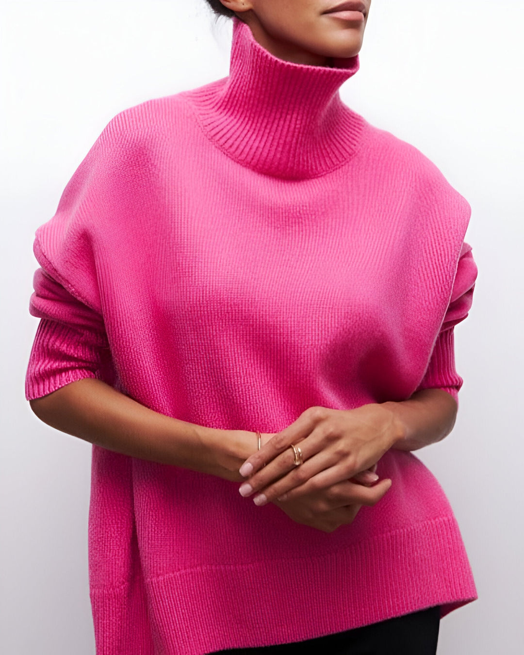 Liora™ | Sweter z Golfem w Luźnym Kroju