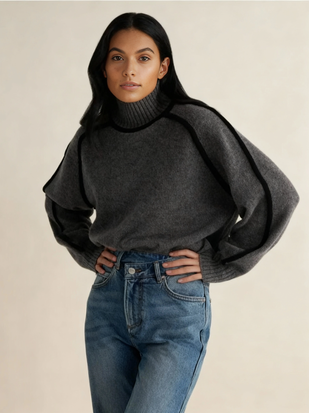 Zofia™ | Sweter z Golfem Essential