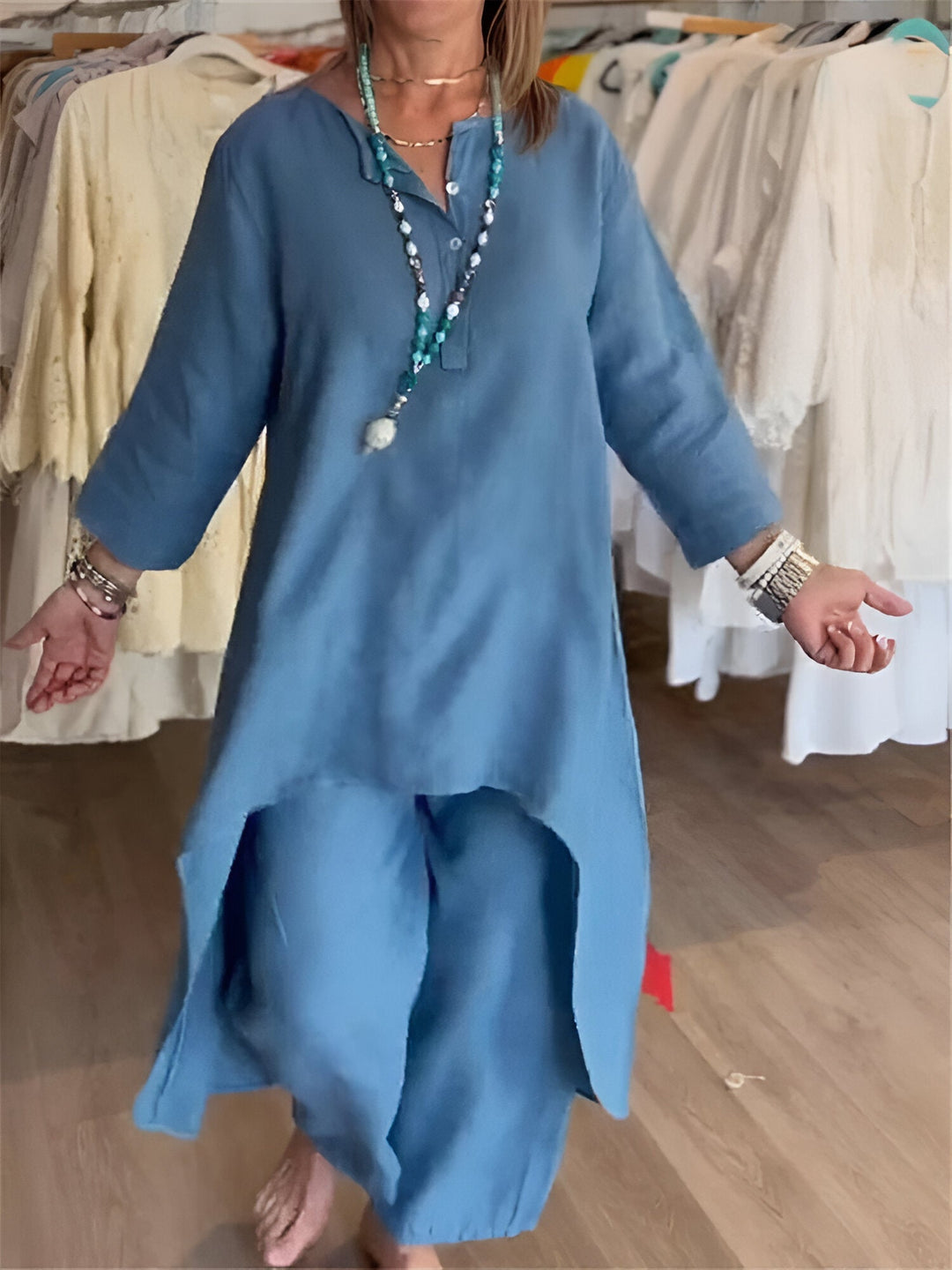 Mirelle™ | Letni zestaw z lekkiej mieszanki bawełny