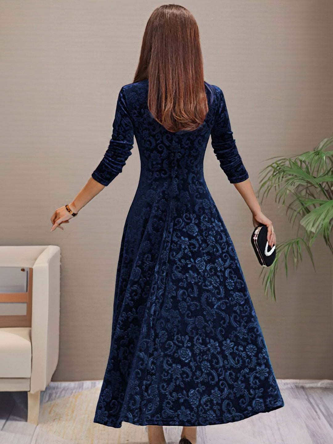 Aneta | Sukienka Elegancji Aksamitnej na Wakacje