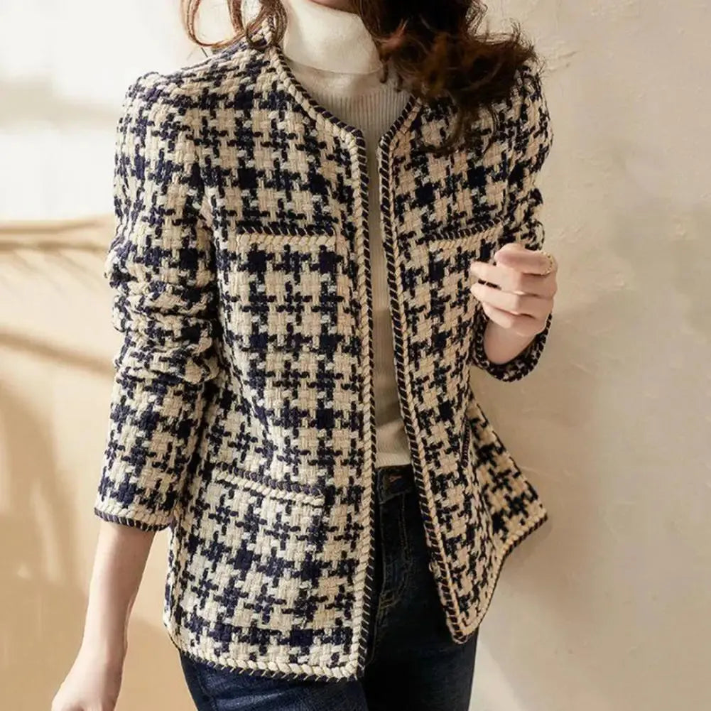 SOLÈNE™ | Elegancka kurtka w kratę