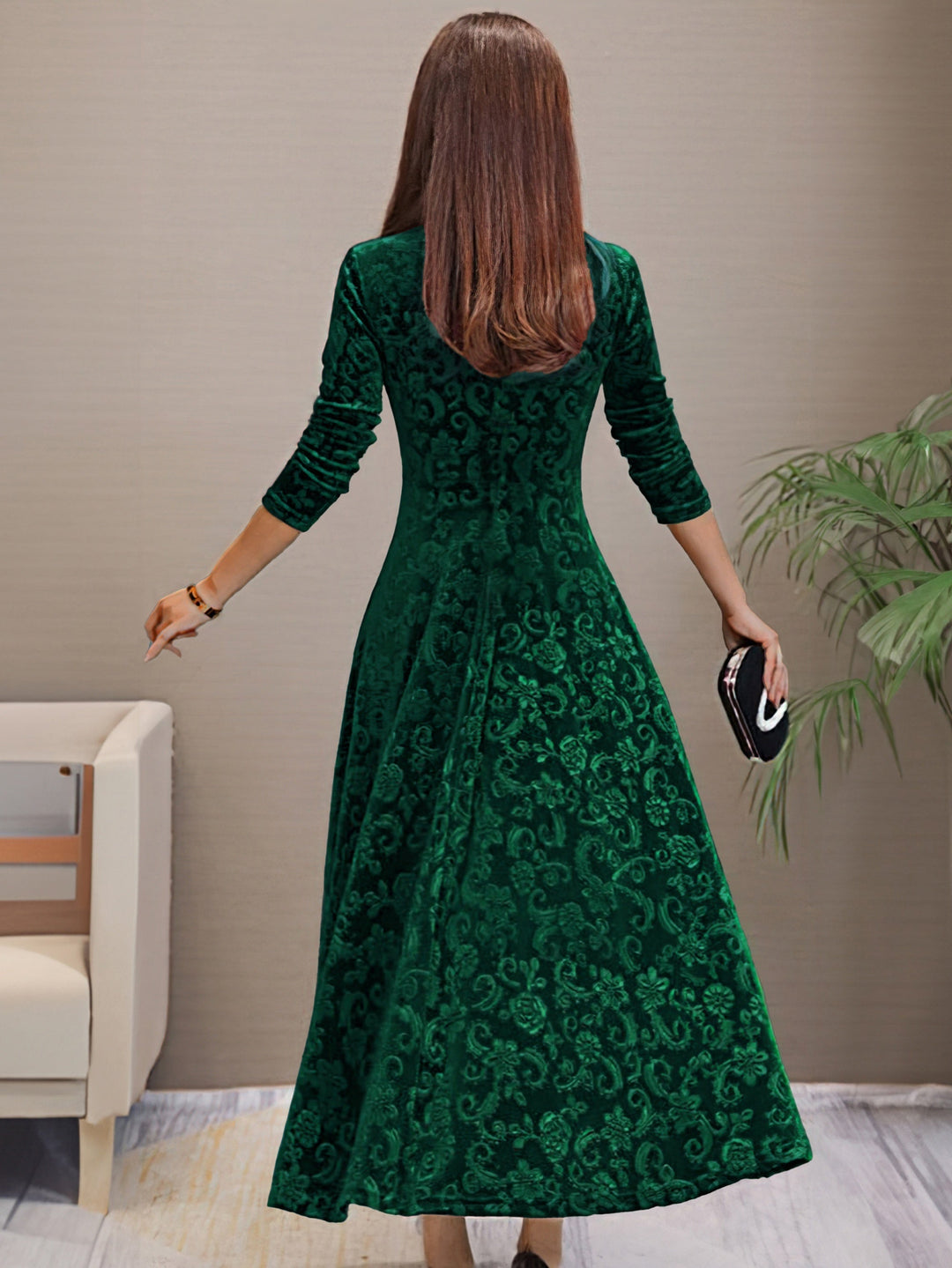 Aneta | Sukienka Elegancji Aksamitnej na Wakacje