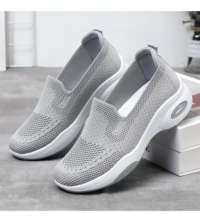 Gitte - Ortopædiske åndbare strikkede slip-on sneakers