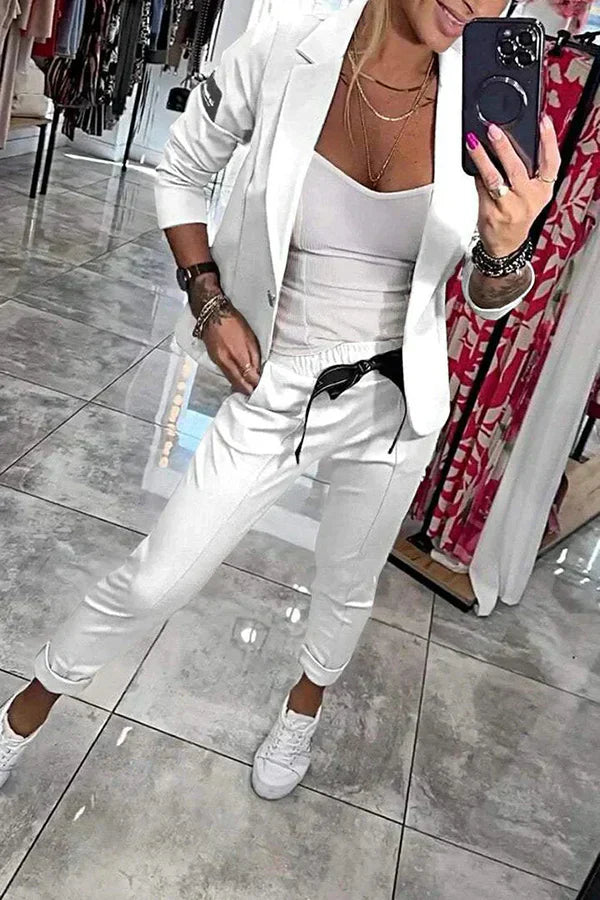 Lauren™ | Elegancki Zestaw Żakietu i Spodni