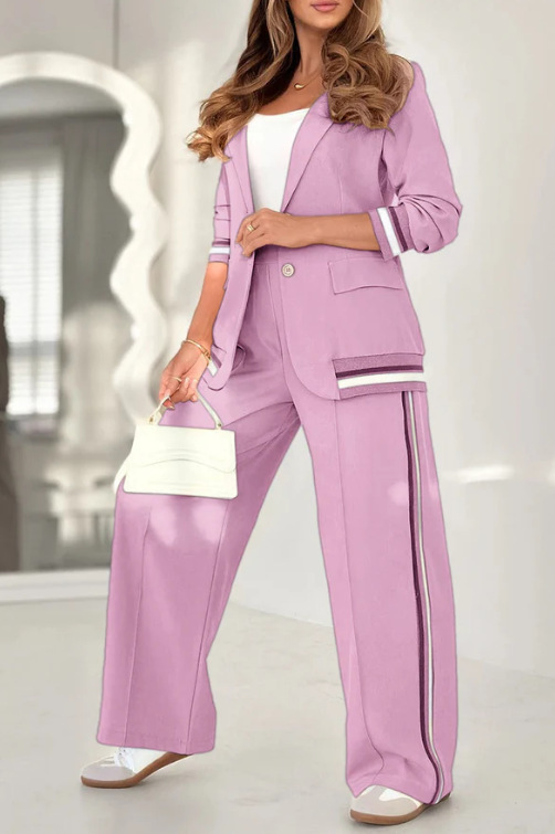 Antoinette™ | Elegancki zestaw w paski