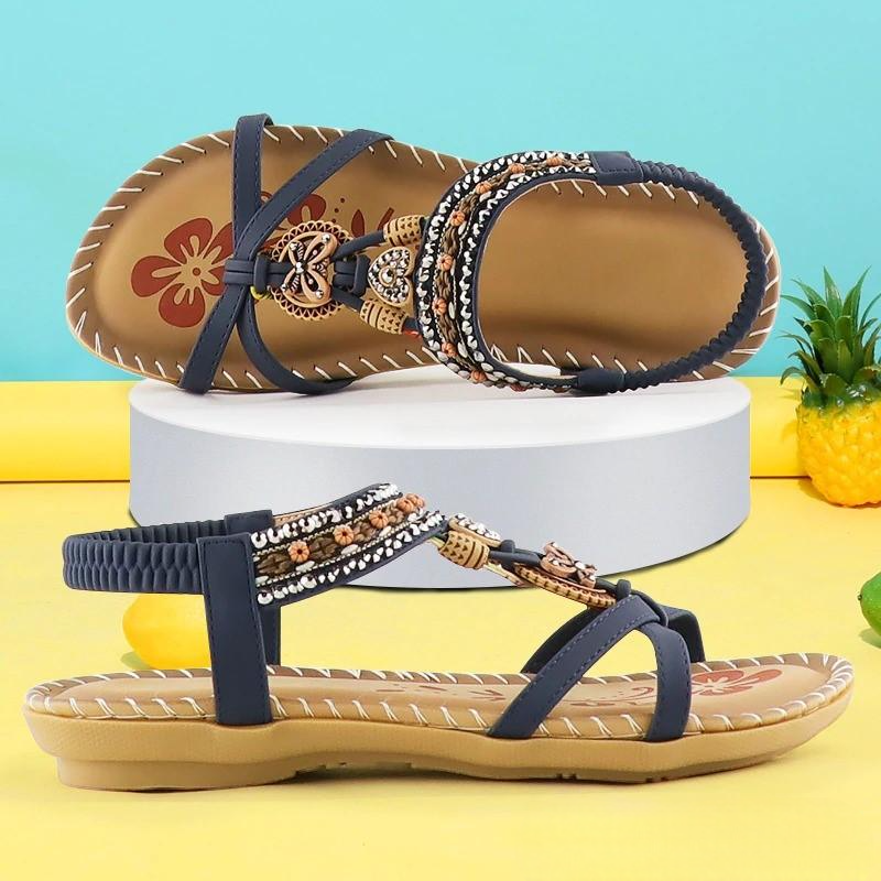 Signe – Ortopædiske sandaler med boho-detaljer