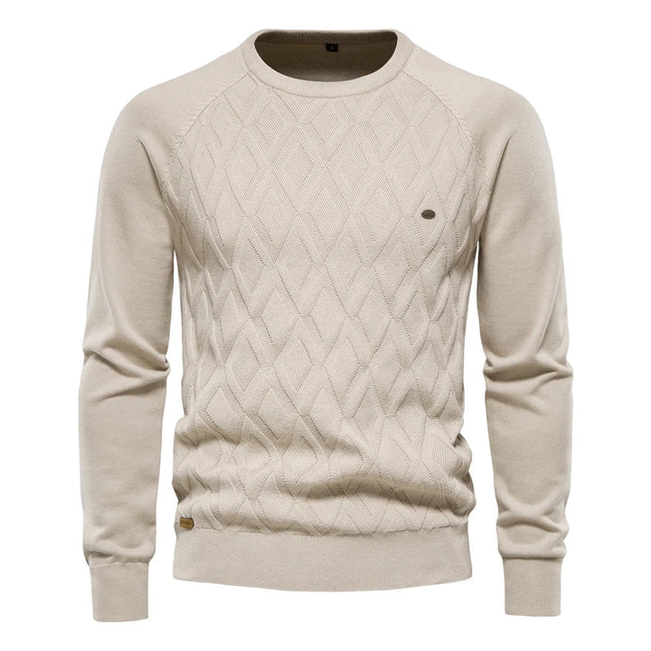Daniel | Męski Sweter w Kratę