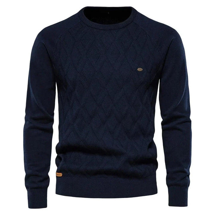 Daniel | Męski Sweter w Kratę
