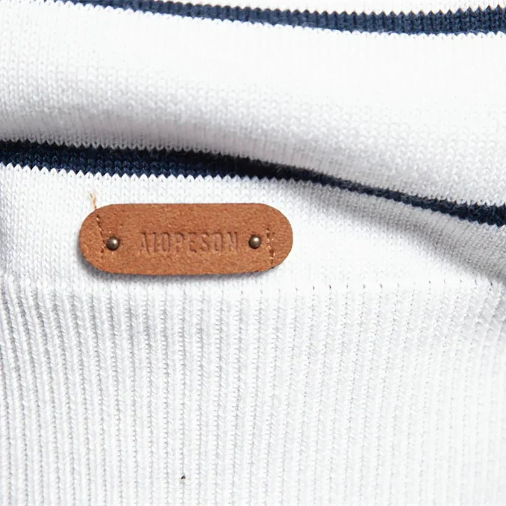 Sebastian | Męski Sweter z Wzorem w Paski