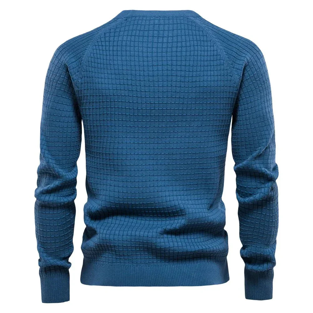 Vincent | Sweter z Wzorem Siatkowym
