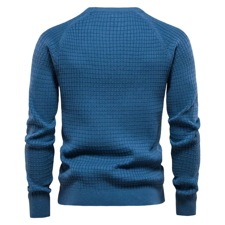 Vincent | Sweter z Wzorem Siatkowym