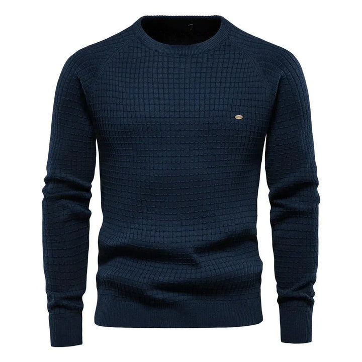 Vincent | Sweter z Wzorem Siatkowym