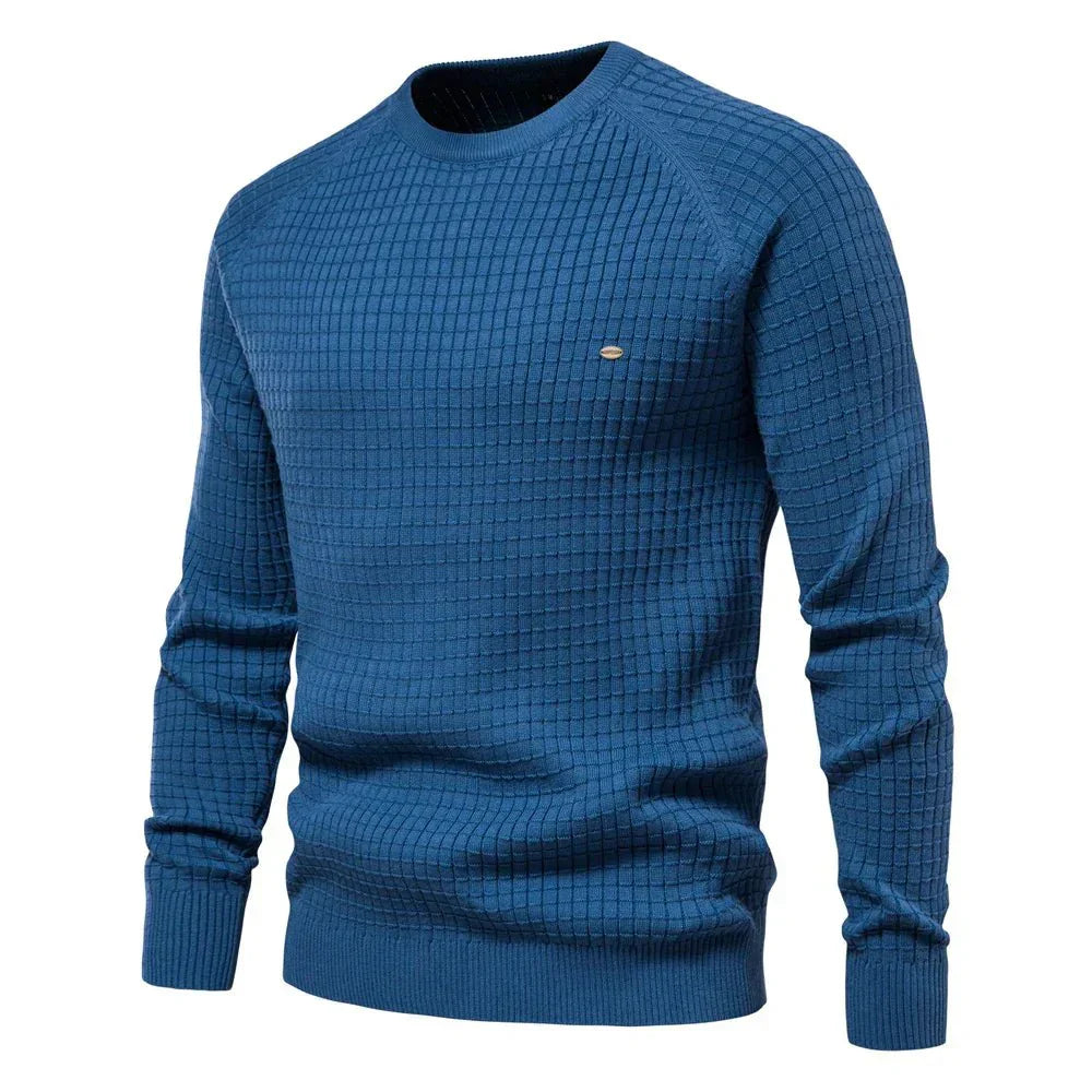Vincent | Sweter z Wzorem Siatkowym