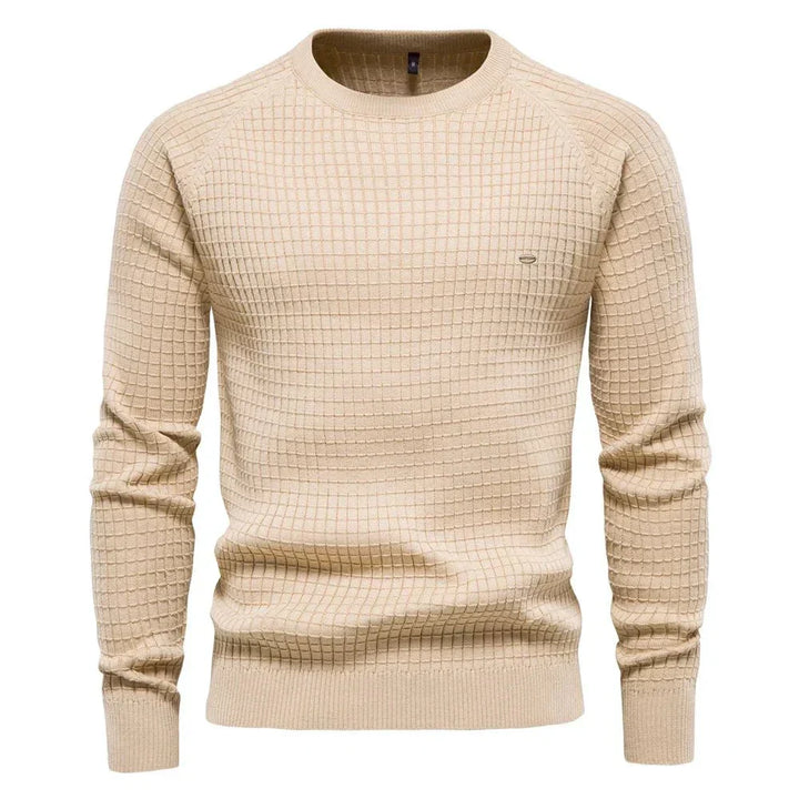 Vincent | Sweter z Wzorem Siatkowym