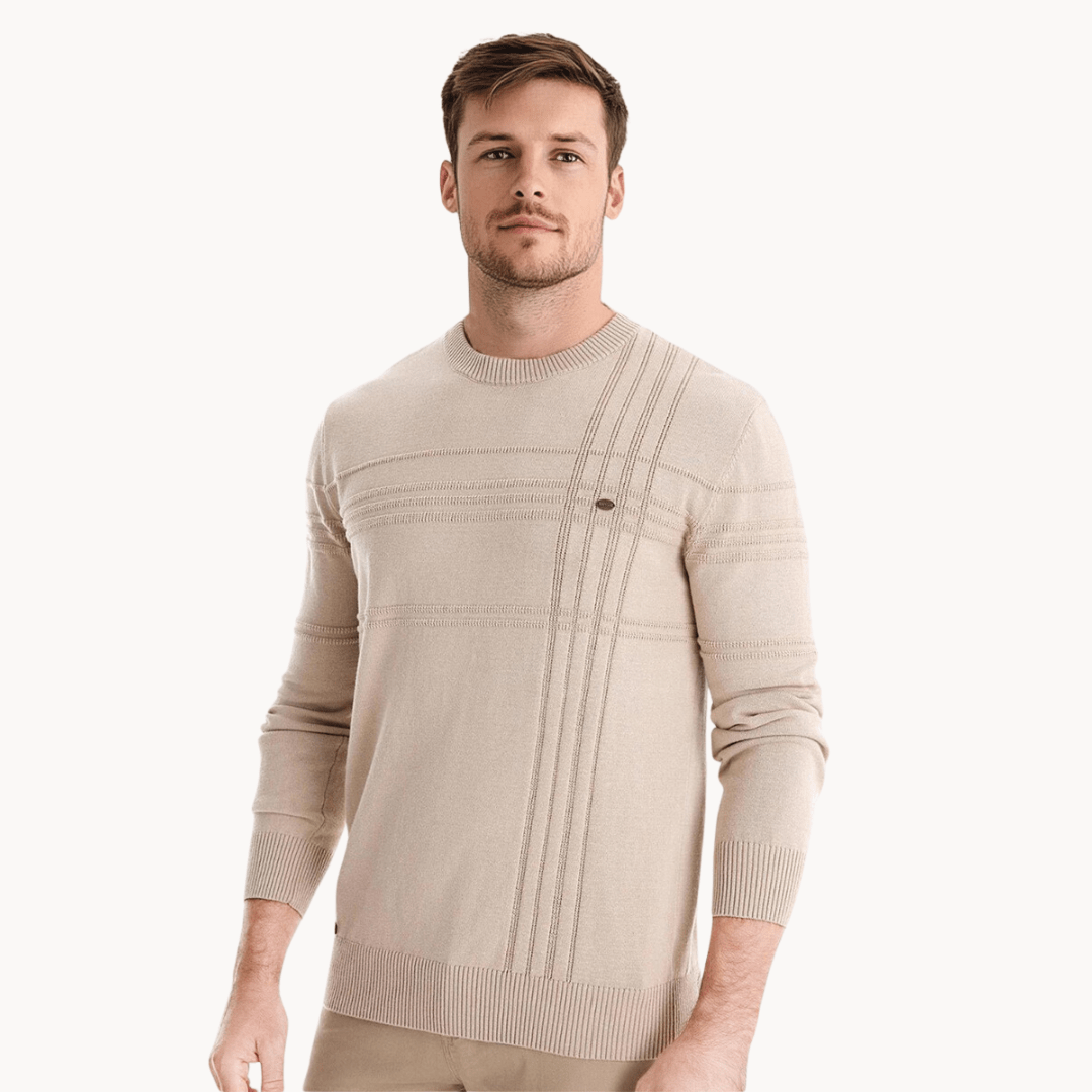 Gabriel | Sweter z wzorem w romby