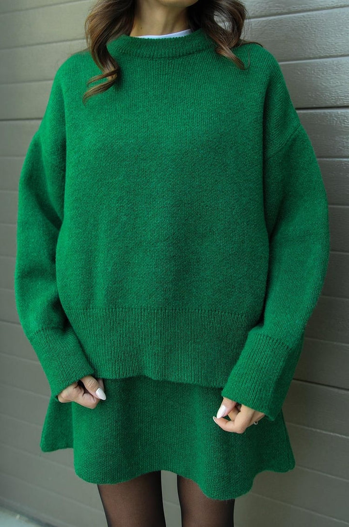 Chantal™ | Uniwersalny zestaw sweter i spódnica